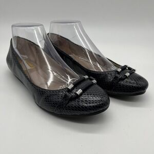 Abella True Comfort Shoes Flats Payton‎ Navy SAT SNK Size 7.5M New in Box